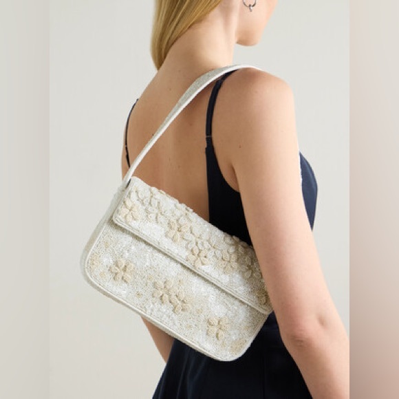 STAUD Tommy Beaded Bag, Garden Party - Picture 1 of 14
